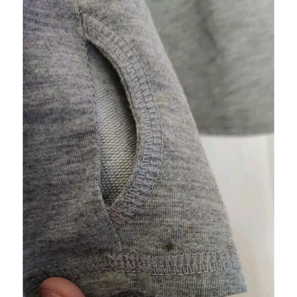 SCORPIO SOL Gray Split Back Yoga Athletic Hoodie Hooded Sweatshirt Womens Size M - Picture 5 of 9